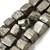 Natural Pyrite Beads Strands G-P322-20-2