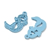 Spray Painted Alloy Pendants AL-CBA5D51-01D-3