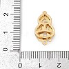 Gourd Brass Micro Pave Clear Cubic Zirconia Box Clasps KK-U051-01G-05-4