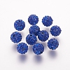 Polymer Clay Rhinestone Beads X-RB-K050-8mm-C19-1
