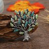 Rhinestone Pin TREE-PW0001-83B-02-1