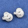 Brass Pave Clear Cubic Zirconia Charms KK-L274-10S-2