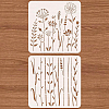 Plastic Drawing Painting Stencils Templates Sets DIY-WH0172-1018-3