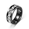 304 Stainless Steel Gear Rotatable Finger Rings FS-WGAD37A-21-1