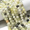 Natural New Jade Beads Strands X-G-F591-16-8MM-7