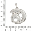 Brass Pendant Cabochon Settings KK-S521-17G-P-3