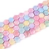 Anti-Tarnish Electroplate Glass Beads Strands GLAA-T028-6mm-02M-1