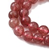 Natural Strawberry Quartz Beads Strands G-L621-B09-6mm-4