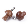 Natural Purple Aventurine Pendants G-N0325-10N-3