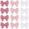 18Pcs 3 Styles Bowknot Food Grade Silicone Beads SIL-SC0003-16-1