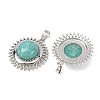 Natural Amazonite Pendants GG-CBA0251-09C-P-2