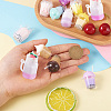 30pcs 15 style Imitation Bubble Tea & Ice Cream Resin Pendants RESI-FW0001-07-5