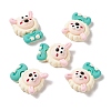 Opaque Resin Cabochons RESI-G036-A01-1