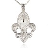 Alloy Enamel Flower Big Pendants ENAM-J129-4S-2