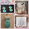 50Pcs Pointed Back Glass Rhinestone Cabochons RGLA-LP0001-06C-3