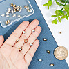 60Pcs 2 Colors Brass Beads KK-AR0002-82-3