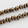 Electroplate Non-magnetic Synthetic Hematite Beads Strands X-G-R208-01-1