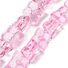 Transparent Glass Beads Strands GL-CBAAE04-01B-1