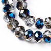 Electroplate Transparent Glass Beads Strands X-EGLA-A034-T4mm-Z01-4