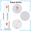 10Pcs Alloy Beadable Keychain Bar for Jewelry Making DIY Crafts FIND-SC0014-33A-2