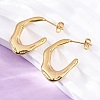 304 Stainless Steel Stud Earrings EJEW-B108-18G-3