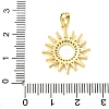 Brass Micro Pave Cubic Zirconia Pendants KK-F914-02A-G-3