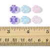 20Pcs Transparent Spray Painted Glass Beads GLAA-FS0002-40A-5