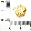 Rack Plating Brass Micro Pave Cubic Zirconia Beads KK-Z081-14-3