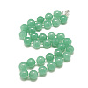 Natural Malaysia Jade Beaded Necklaces NJEW-S405-18-1