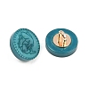 1-Hole Resin Alloy Shank Buttons FIND-B065-03G-06-2