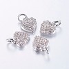 Long-Lasting Plated Brass Micro Pave Cubic Zirconia Charms ZIRC-F069-41P-1