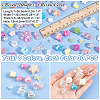 240Pcs 8 Colors Acrylic Beads MACR-PH0001-82-2