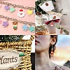 40Pcs 8 Styles Christmas Opaque Resin Pendants RESI-YW0005-54-6