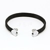 304 Stainless Steel Mesh Bangles BJEW-N225-34B-1