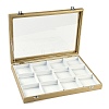 12 Grids Imitation Leather Jewelry Boxs CON-G023-07B-3