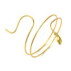 Alloy Upper Arm Open Cuff Bangles for Women BJEW-U037-01A-G-2