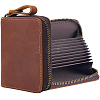 Rectangle Leather Credit Card Wallets for Women Men AJEW-WH20001-31A-1