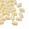 Opaque Acrylic Beads OACR-WH0055-01G-1