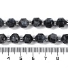 Natural Larvikite Beads Strands G-O201B-128F-5