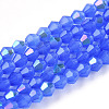 Imitation Jade Electroplate Glass Beads Strands LS-EGLA-A039-J2mm-L04-1