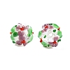 Handmade Two-Tone Lampwork Beads LAMP-T022-01A-12-3