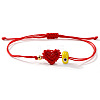 Lampwork Bead Braided Bead Bracelets JB7932-4-1