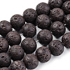 Synthetic Lava Rock Beads Strands G-S247-10mm-12-1-1