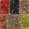 50Pcs Transparent Frosted Acrylic Beads FACR-YW0001-09A-2