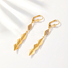 Fashionable Classic Rhombus Tassel Alloy Hoop Earrings OM7785-1