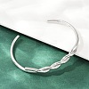 304 Stainless Steel Cuff Bangles for Women BJEW-F497-01P-4