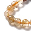 Natural Rutilated Quartz Beads Strands G-B029-B02-04-2