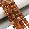 Natural Agate(Dyed & Heated) Beads Strands G-H066-B08-03-2