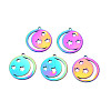 Ion Plating(IP) 201 Stainless Steel Pendants LS-STAS-T063-184M-1