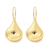 Teardrop Brass Dangle Earrings EJEW-B132-07G-4